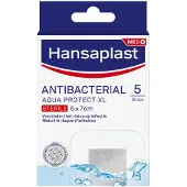 Hansaplast 10x Antibacterieel Aqua Protect XL 5 stuks