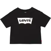 Levi's T-shirt met logo zwart Meisjes Katoen Ronde hals Logo - maat 158