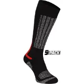 Starling Skikousen Starling Whistler Zwart/Rood (5 Pack)-Schoenmaat 35 - 38