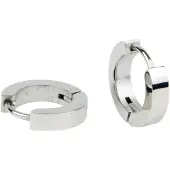 Kalli Oorringen Platte Buis Zilver 0.9 cm | 1813