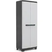 Keter Linear Opbergkast hoog- 68x173x39 cm - Grijs/Zwart
