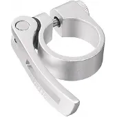 Ergotec Zadelpenklem Ergotec SCQ-080 ø31,8 aluminium met snelspanner - zilver