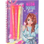 TOPModel neon Doodle kleurboek met neon stiften