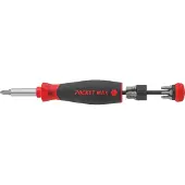 Wiha 45292 | PocketMax magnetic | Schroevendraaier met bitmagazijn | 8 bits | 1/4" - 45292