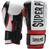 Super Pro (kick)Bokshandschoenen Bruiser Zwart/Rood/Wit