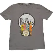 Ginza.se The Beatles - Sgt Pepper & Drum Heren T-shirt - 2XL - Grijs