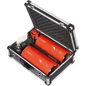 Carat droogboorset +dustec+adapters+alu koffer Ø82-132-162