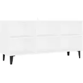 vidaXL Tv-meubel met metalen poten 103,5x30x50 cm wit