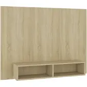 vidaXL Tv-wandmeubel 120x23,5x90 cm spaanplaat sonoma eikenkleurig