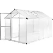 vidaXL Tuinkas 11,19 m³ 302x190x195 cm aluminium
