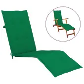 vidaXL Terrasstoelkussen (75+105)x50x4 cm groen