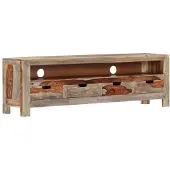 vidaXL TV-meubel 130x30x40 cm massief acaciahout