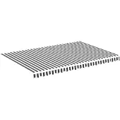 vidaXL Vervangingsdoek voor luifel 450x300 cm antracietkleurig en wit