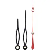 Eurotime Wijzerset Modern Aluminium Sc, Zwart
