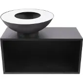 RedFire Onyx Tafel Barbecue met houtopslag 80cm zwart