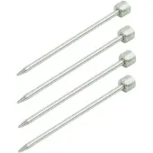 Proplus Set van 4 Rotspennen 15 cm – Platte Kop voor Tent en Voortent – Aluminium Tentharingen – Aluminium