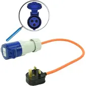 Proplus câble adaptateur de la prise UK à CEE 40 cm 16A / 230 V