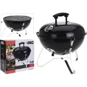 BBQ Ronde Zwarte Tafelbarbecue - 34 x 34 cm