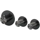 Brauer Gunmetal Carving inbouw badkraan met 3 standen handdouche gunmetal geborsteld PVD