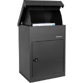 Logixbox - Pakketbrievenbus - Multibox M - Grijs - 1.0mm dik staal - Meedraaiend Antihengelsysteem - Hufterproof -- Géén Bouwpakket --