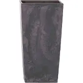 Prosperplast High Flowerpot Urbi Square Effect 11.4l 37.5x19.5x19.5 Cm Grijs