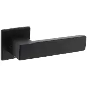 Intersteel Deurkruk Amsterdam op vierkant rozet - RVS/mat zwart