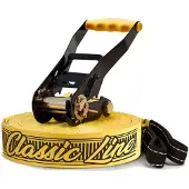 Gibbon Slacklines - Classicline XL - Slackline 25 m - 5 cm, geel