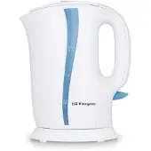 Orbegozo KT-5002, 1 liter, 1650 watt, Blauw, Wit, Kunststof, Waterniveau-indicator, Draadloos