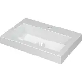 Ink Dock wastafel Polystone met 1 kraangat 6x60x40cm Glans wit