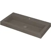 Ink Dock Meubelwastafel 80x40cm Quartz - 1 Kraangat - Beton - 8718835048884 - Rechthoekig - Wastafels, Meubelwastafels