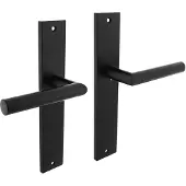 Intersteel Deurkruk Bastian op schild blind - mat zwart