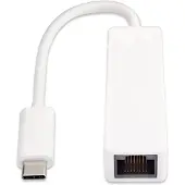 V7 USB C - RJ45 adapter (USB-C), Netwerkadapter, Wit