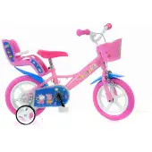 Dino Bikes Peppa Pig 12-inch fiets, roze, voor jongens en meisjes, 3-5 jaar