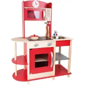 Small Foot Speelgoedkeuken Hout Rood 78 X 34 X 106 Cm