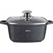 KINGHOFF 1604 - Braadpan - vierkant - 26 cm - 5.5 liter