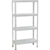 Avasco Opbergrek - Stellingkast Solid 50 - 200 kg draagkracht - 145x72,5x30 cm - Wit