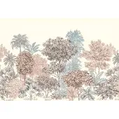 Komar Fotobehang Painted Trees - Meerkleurig - 2,80m X 400cm