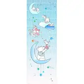 Komar Fotobehang Winnie De Poeh Knorretje En Sterren - Blauw - 2,80m X 100cm