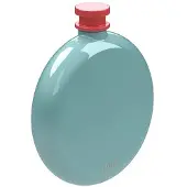 Kikkerland Ronde heupfles, Heupfles, Groen, Rood