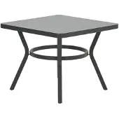 Garden Impressions Mina tuintafel 90x90xH71 - donker grijs