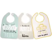 Cstore Babycalin Set Van 3 Slabbetjes