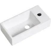 Guido Gusto Fontein Mia 40.5x20x10.5cm glans wit rechts