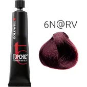 Goldwell Color Topchic @Elumenated ShadesPermanent Hair Color 6N@RV Donkerblond Elumenated rood violet