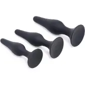 XR Brands 3-Delige Siliconen Anaal Plug Set