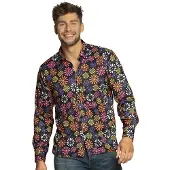 Boland Blouse Flower Power Hippie Heren