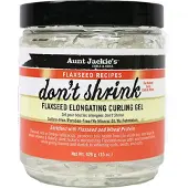 Aunt Jackie's Flaxseed Gel voor Natuurlijke Krullen, Voorkomt Droogheid en Vlokken, 15 oz - Elongating Curling Gel voor Coils en Waves