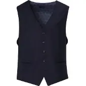 Pierre Cardin Modern Fit Vest marine, Effen