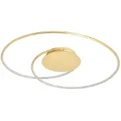 LINDBY Plafondlamp , Joline, Goud / Messing, Woonkamer, Metaal, Modern