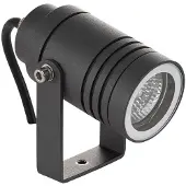 LUCANDE buitenspot Galina, grondspies, stekker, grijs, 11 cm Galina, alu / grijs / zink, Aluminium, Modern