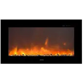Xaralyn Elektrische inbouwhaard - Trivero 90 - 1400 Watt verwarming - met afstandsbediening - elektrische haard - wandhaard - cinewall haard